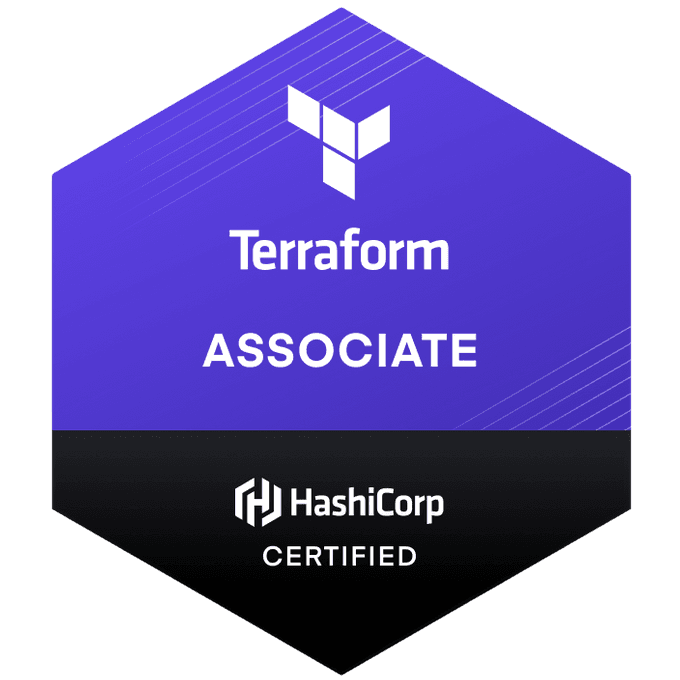 Terraform Associate badge
